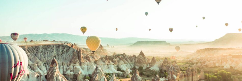 photo of hot air balloons on flight