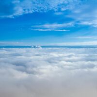 aerial view of clouds