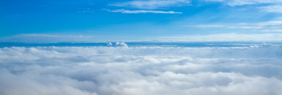 aerial view of clouds