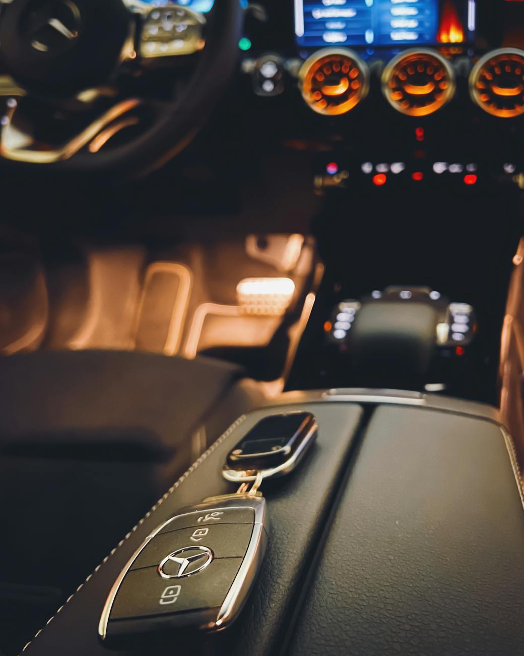 luxury car interior