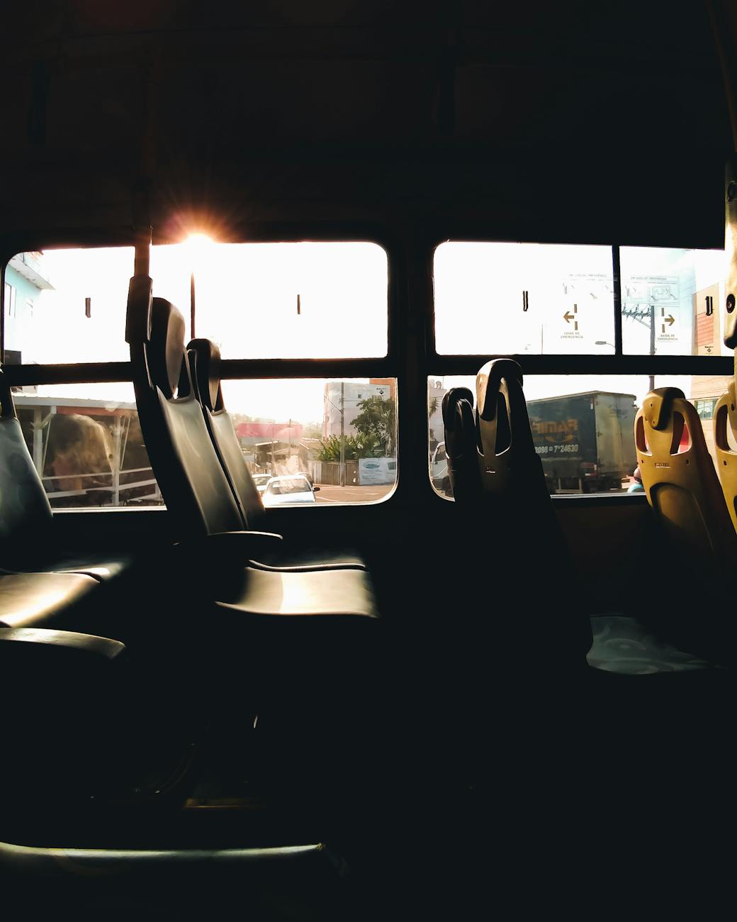 black vehicle interior